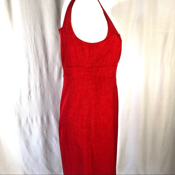 NWT David Meister Red Sleeveless Casual Dress - Picture 7 of 8